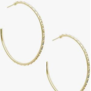 Kendra Scott Iridescent Crystal hoop earrings